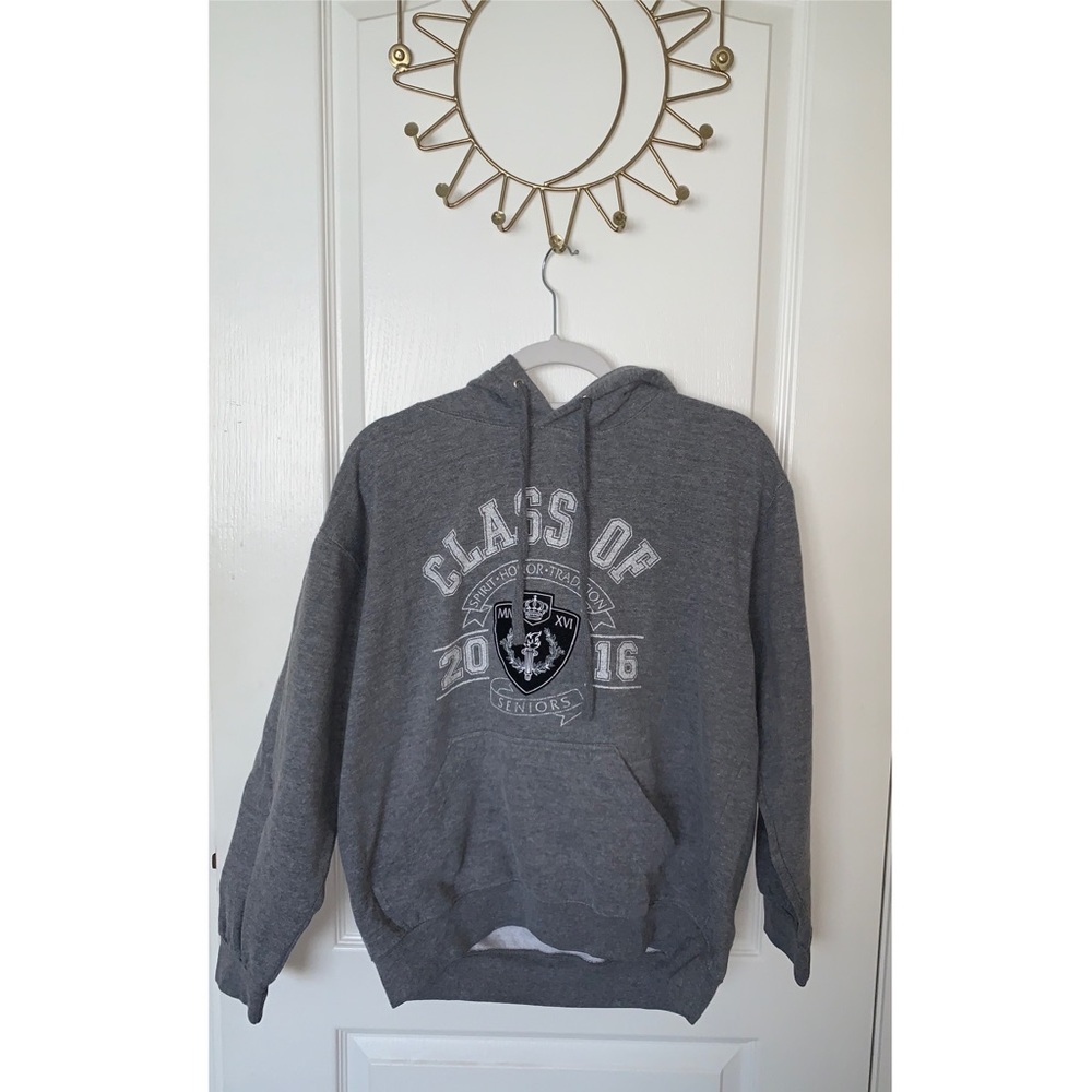 Class of 2016 Medium Grey Josten Hoodie Sweatshirt